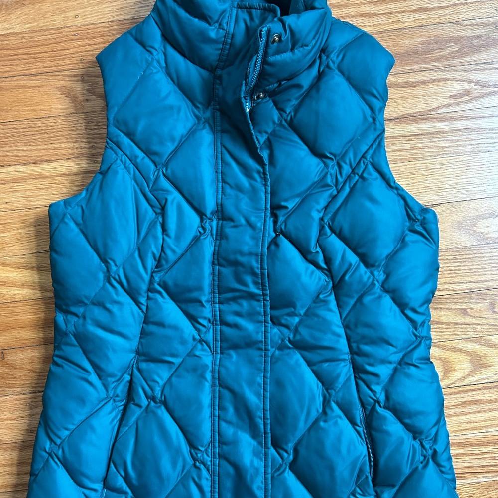 Eddie Bauer Teal Goose Down Vest